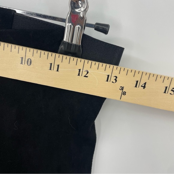 Alice + Olivia Lamb Leather Exposed Front Zip Ponte Combo Womens 0 Skinny Pant - Picture 7 of 11